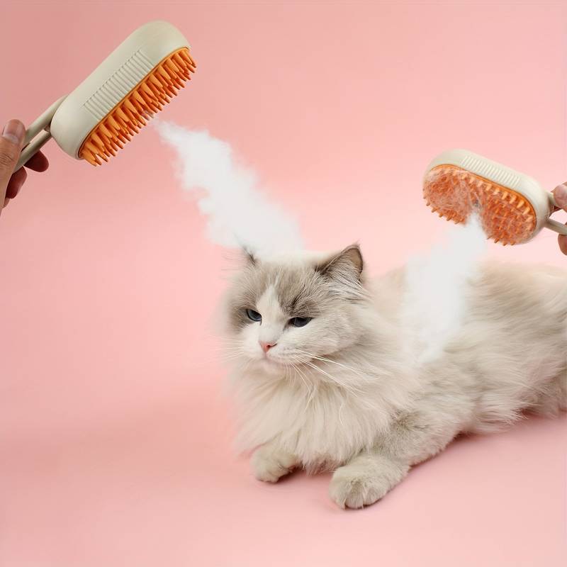 강아지 고양이 스팀 브러쉬