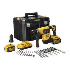 디월트 DCH417X2 충전 로터리 햄머 드릴 60V 전동 공구 배터리 2개 세트