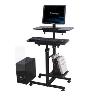 이동식 컴퓨터 책상 리프트 미니 폭 좁은 공간 활용
