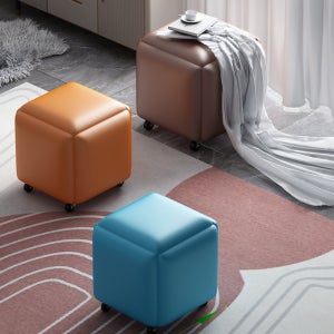 큐브스툴 분리형 디자인 보조 받침 쿠션 거실