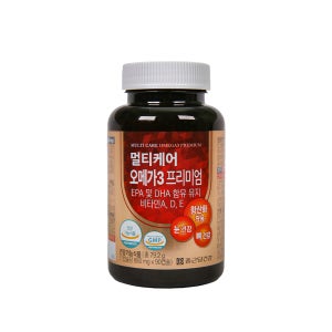 종근당건강 멀티케어 오메가3 프리미엄 1병 3개월분 혈행개선 임산부