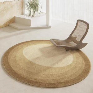 원형 러그 카페트 단모 대형 미니 매트