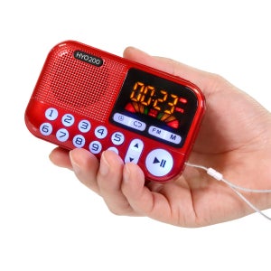 휴대용라디오 미니 소형 MP3 효도라디오 트로트 500곡 1000곡 재생