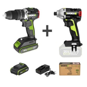 웍스 20V 콤보세트 임팩드릴 드라이버 해머드릴 WU369 WU290D 조합세트