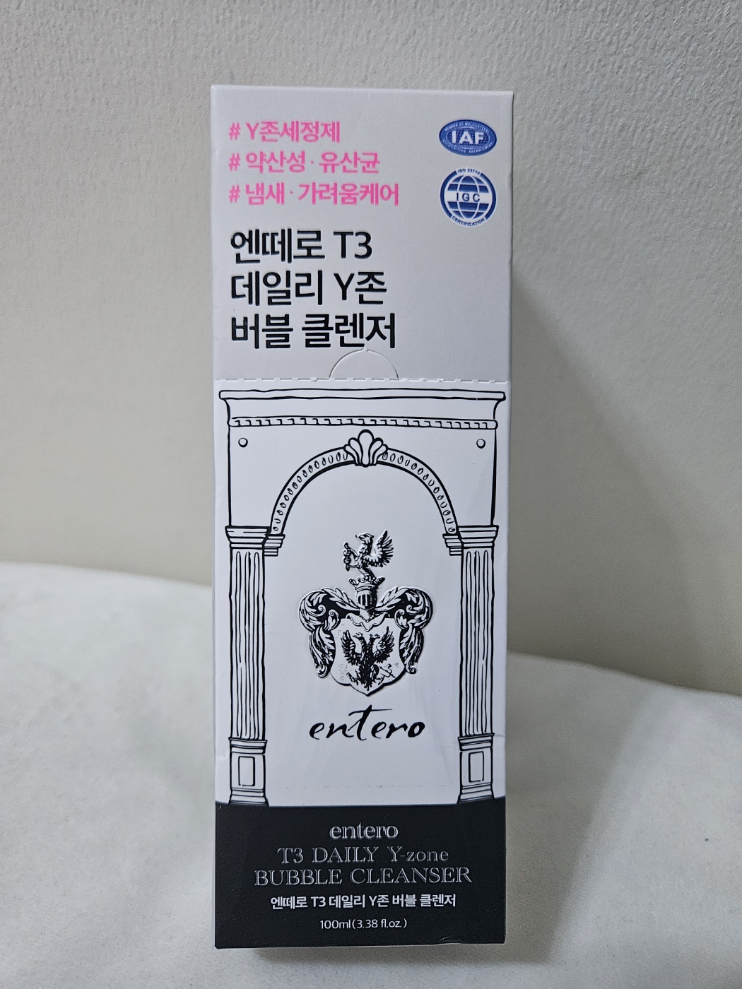 <b>엔떼로</b> T3 데일리 Y존 버블 클렌저 100ml