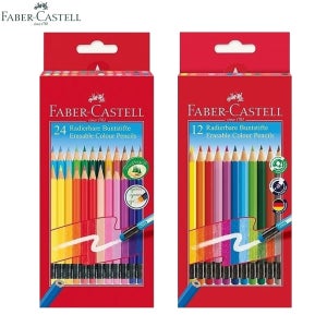 파버카스텔 지워지는 고급 지우개 나무 색연필 12색 세트