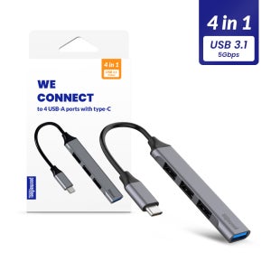 탱글우드 에센셜 USB-C 멀티허브 4in1 슬림형 USB 3.1 5Gbps