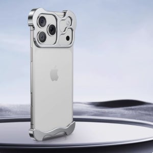 아이폰17,16,15,14 프로 맥스 에어 알루미늄 범퍼 생폰 그립감 발열 해소 티타늄 케이스