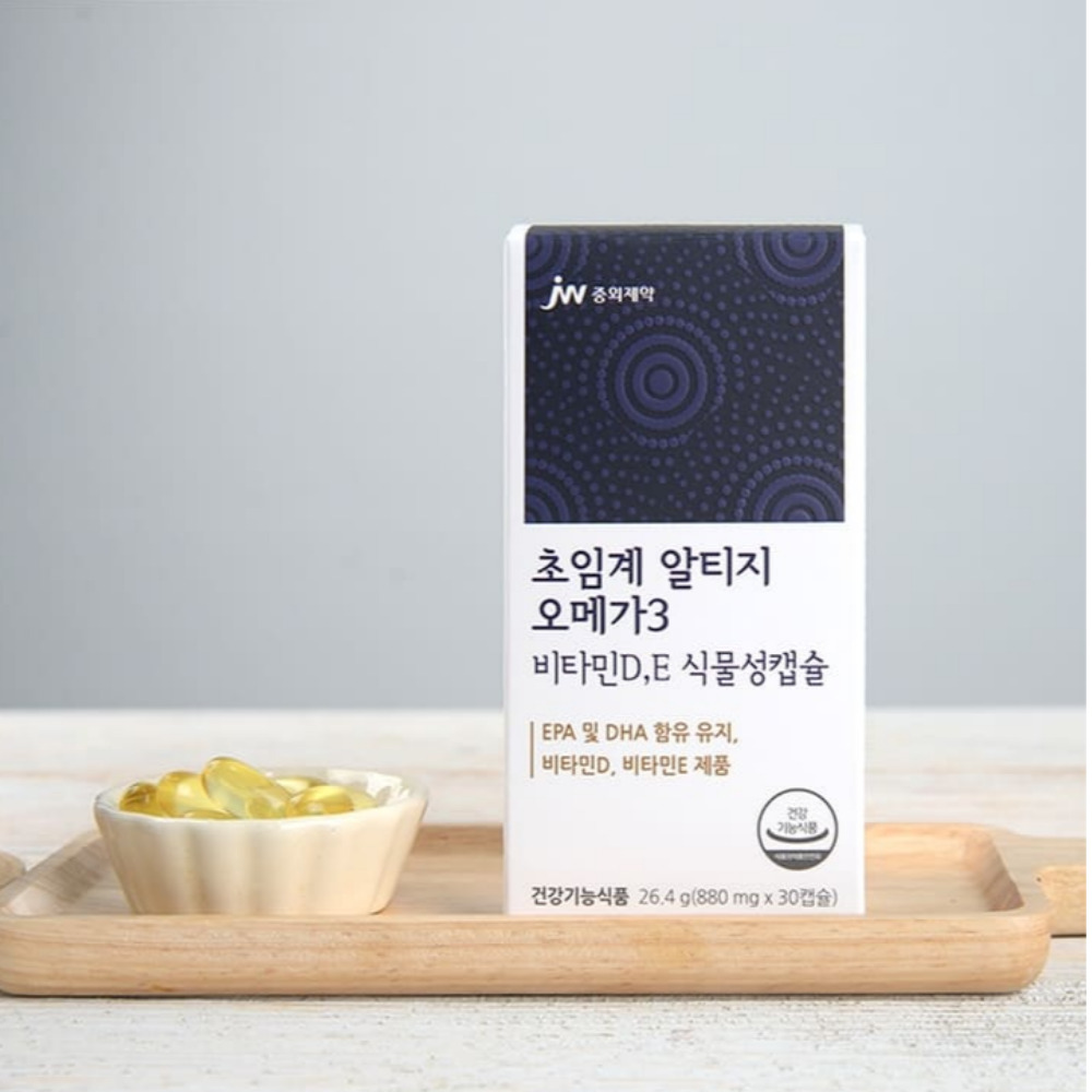 <b>중외제약</b> 초임계알티지 오메가3 식물성캡슐 880mgx30캡슐 안구건조증 <b>혈행개선</b>