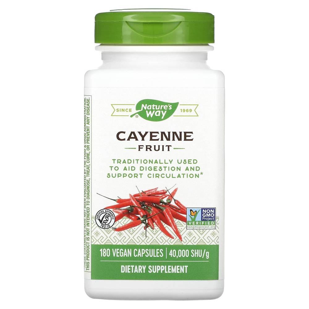 <b>Nature’s Way</b> Cayenne Fruit <b>네이처스웨이</b> 카이엔 과일 180캡슐