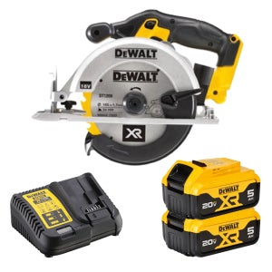 디월트 DCS391P2 무선 165mm 원형톱 20V 18V 충전 공구 배터리 2개 세트