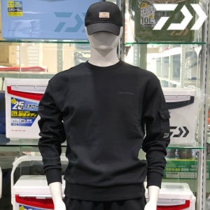 다이와 DE-8923K 블랙XL 폴리스 맨투맨 티셔츠 상의