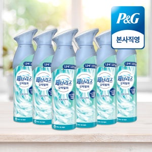 페브리즈 공기탈취제 에어 린넨 스카이 본품 165g 6개