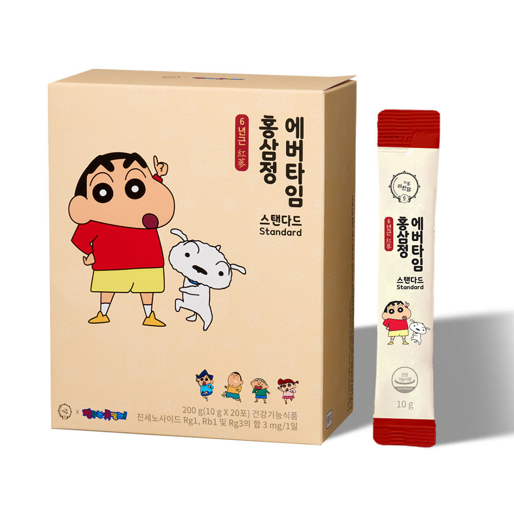 <b>려원담</b> 짱구는 못말려 6년근 홍삼정 에버타임 스탠다드 20일분