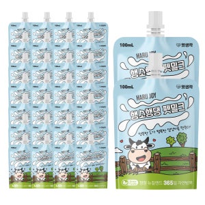 펫생각 하루조이 행소행댕 프리미엄 멸균 강아지우유 펫밀크 100ml 30개
