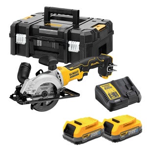 디월트 DCS571E2 무선 115mm 컴팩트 원형톱 20V 충전 공구 파워스택 풀세트