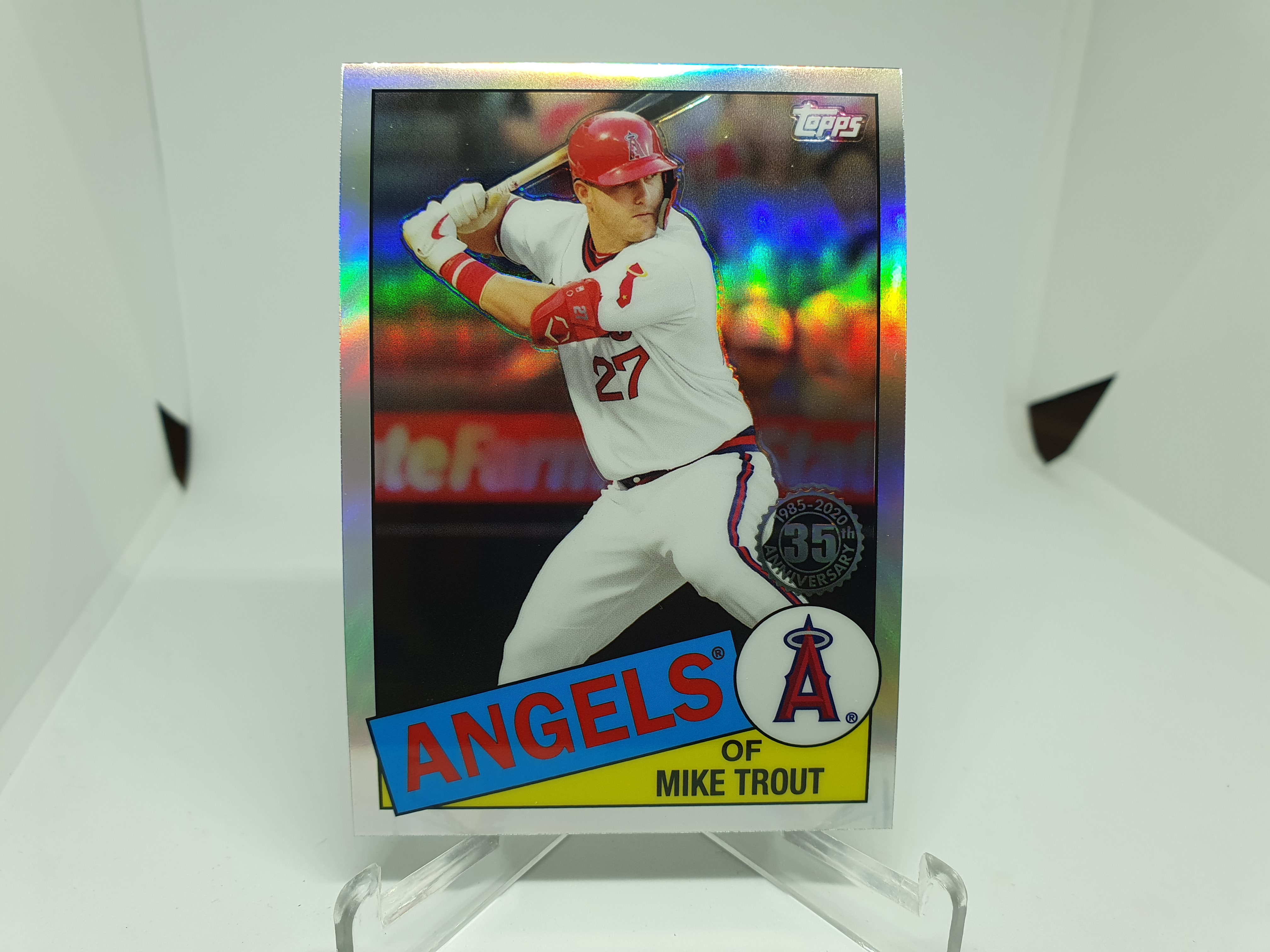 마이크 트라웃 Mike Trout 2020 Topps Chrome #85TC-1 Refractor 야구카드 MLB카드 LA 에인절스