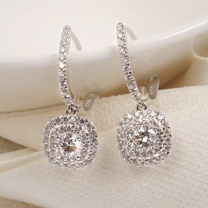 3부 5부 다이아 귀걸이 원터치 랩 IGI GIA 더블 헤일로 생신 결혼 기념일 환갑 선물