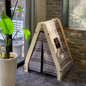 중형견 원목 강아지집 [XL 에스닉]