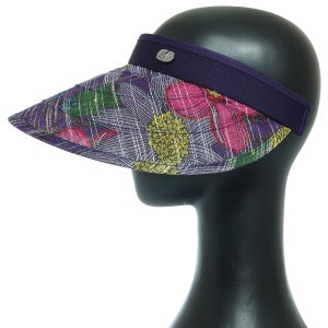 쿨터치 큰꽃 썬캡 창모자 중년 여성 엄마 할머니 챙넓은 여름 햇빛가리개 모자