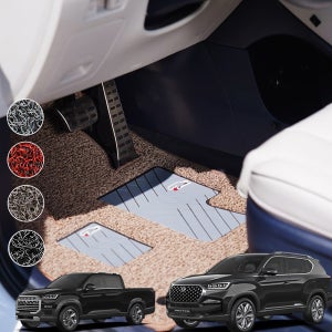 KGM 쌍용 렉스턴 프리미엄 엣지 코일매트 자동차 차량용 카매트 차 매트 스포츠 칸 G4
