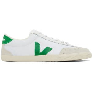VEJA 화이트 그린 볼리 캔버스 스니커즈 VO0103525B WHITE EMERAUDE 241610M237058