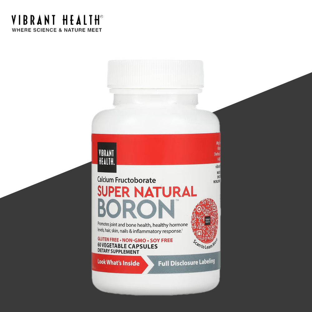 비브란트 바이브란트 헬스 <b>슈퍼 내추럴 보론</b> 붕소 60캡슐