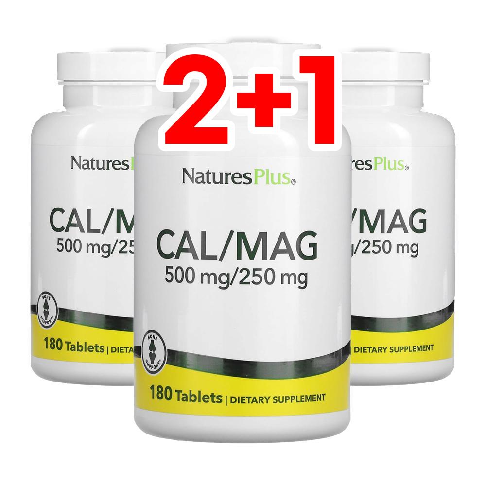 [2+1] 네이처스<b>플러스</b> <b>CalMag</b> 칼마그 500mg 250mg 180타블렛