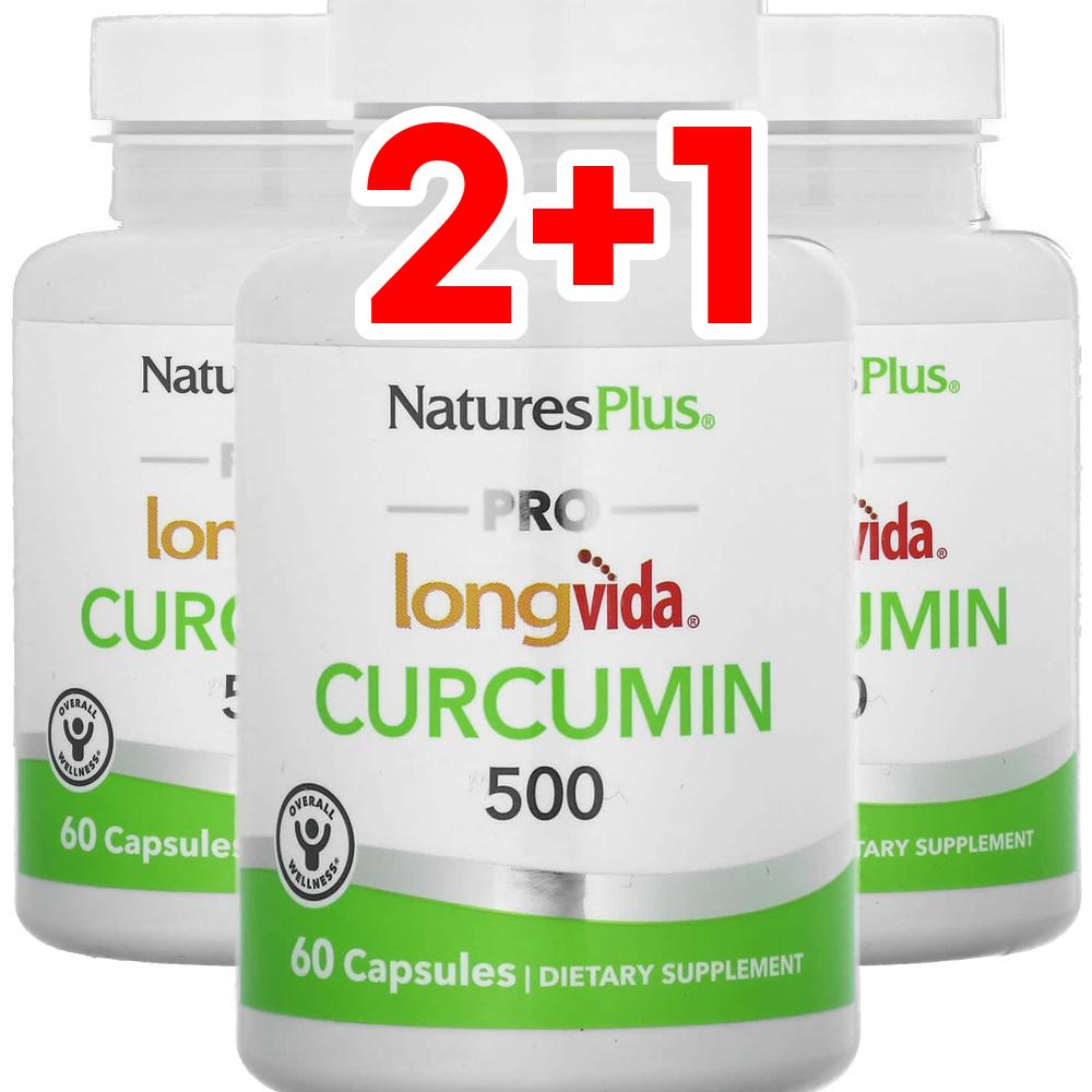[2+1] <b>네이처스플러스</b> Pro Longvida 롱비다 커큐민 500mg 60정
