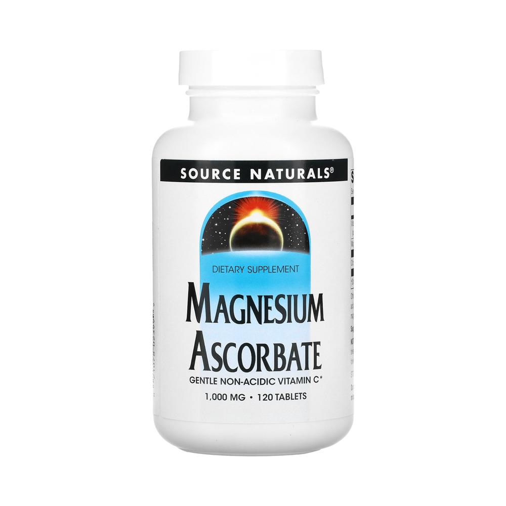 소스내추럴스 <b>마그네슘 아스코르베이트 1000mg</b> 120정 시트러스 바이오플라보노이드