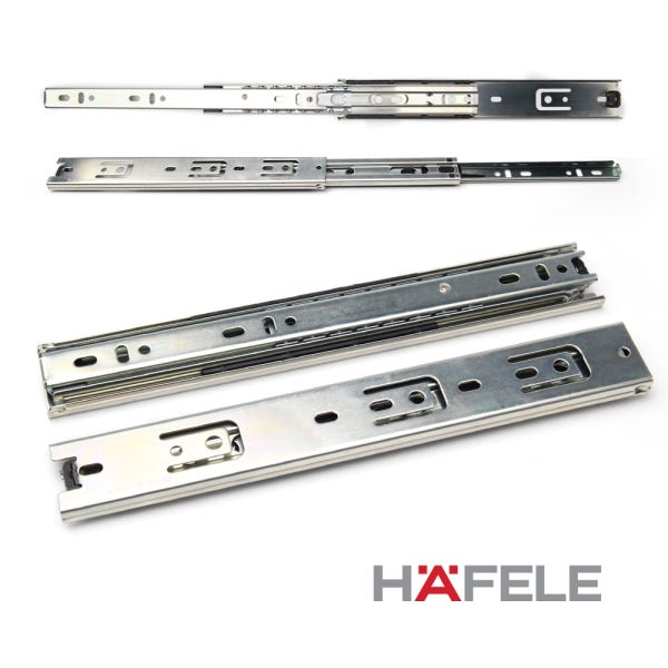 서랍레일 서랍장 책상레일 헤펠레 3단 볼레일 200mm