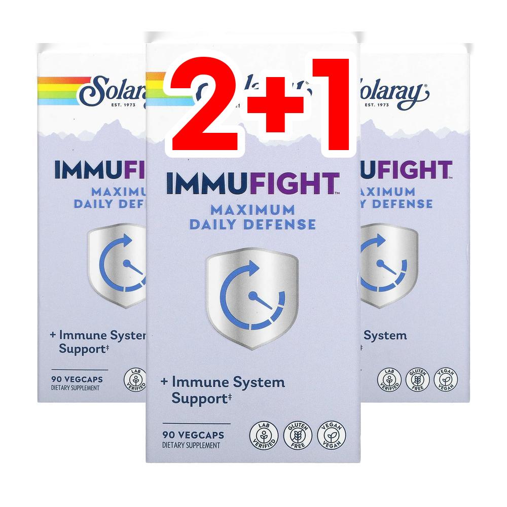 [2+1] 솔라레이 <b>이뮤파이트 맥시멈 데일리 디펜스</b> 90베지캡슐