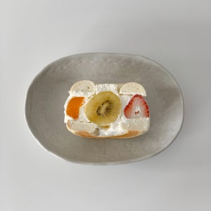 페퍼 오발 도자기 접시 파스타 샐러드 브런치 타원 플레이트