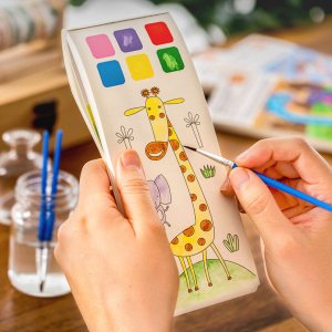 컬러링북 색칠공부 도안 수채화 그림 그리기세트 DIY 미술 집콕 놀이 만들기 키트