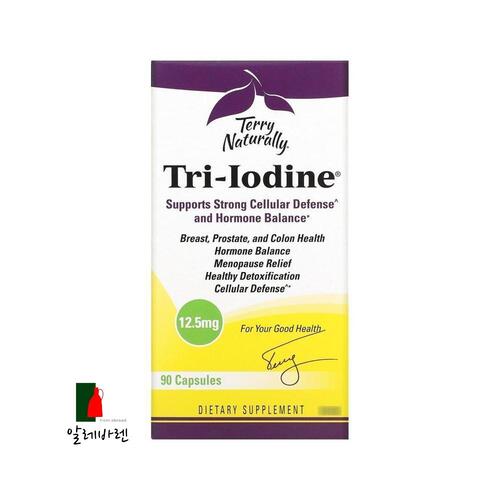 TerryNaturally <b>테리 내추럴리</b> 트리 요오드 12.5mg 90캡슐