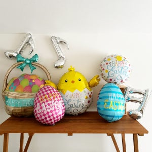 부활절 풍선 장식 포토존 호일풍선세트 silver