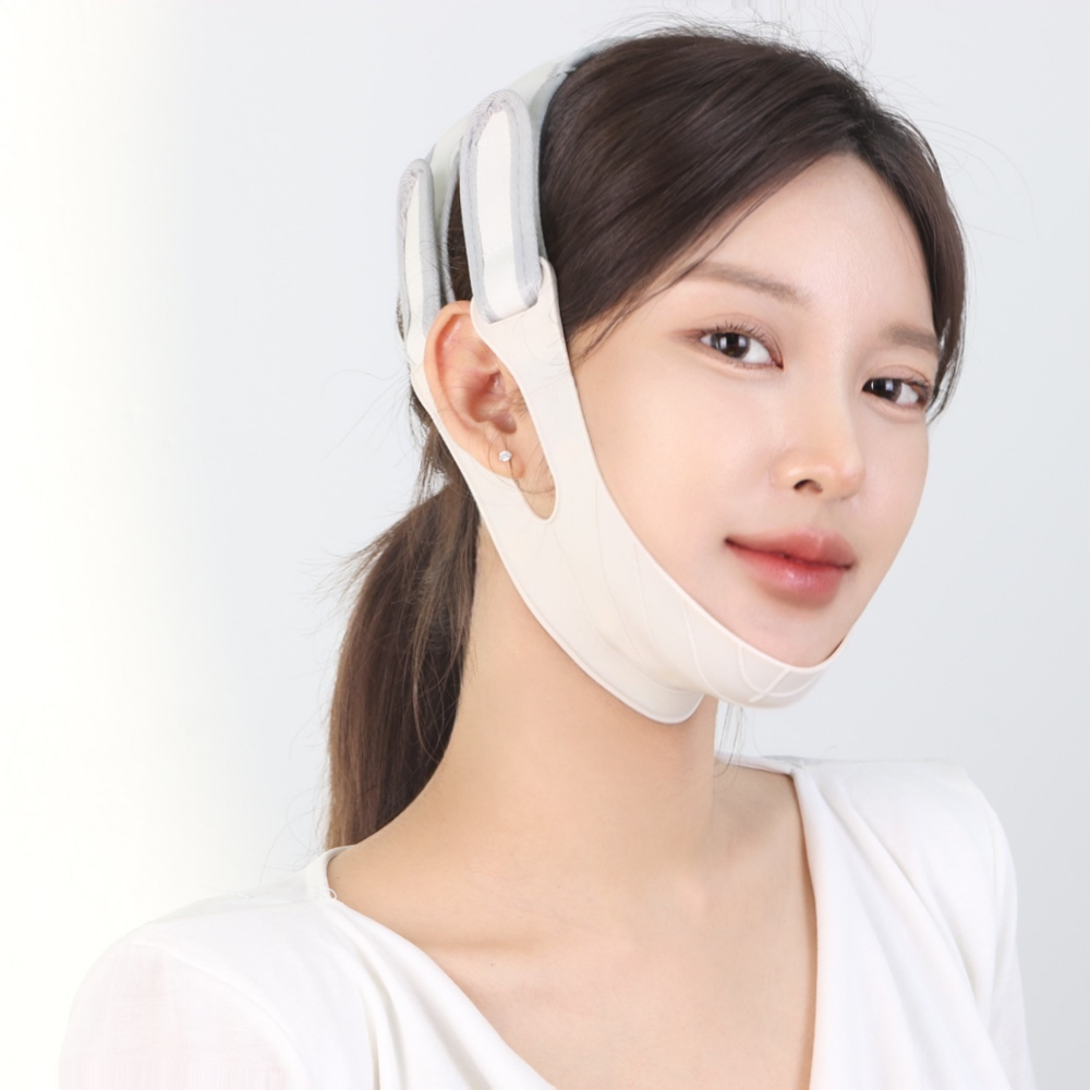 미프팅 브이라인 리프팅밴드 이중턱 얼굴형 턱살 제거 붓기 비대칭 땡김이 처진 턱관리 경락