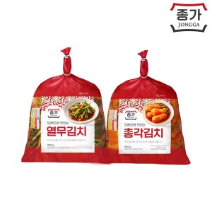 종가 열무김치 900g 1개 + 총각김치 850g 1개