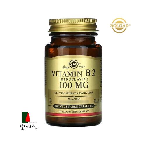 솔가 비타민B2 <b>리보플라빈</b> 100mg 100베지 캡슐