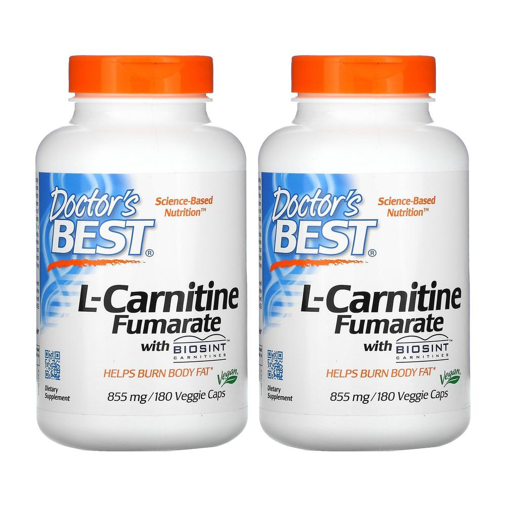 닥터스베스트 <b>L</b> 엘<b>카르니틴</b> 푸마르산 <b>카르니틴</b> 855mg 180정 (1+1)