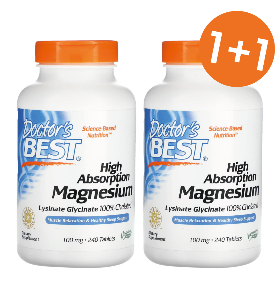 [1+1] 닥터스베스트 고흡수 킬레이트 마그네슘 100mg 240캡슐
