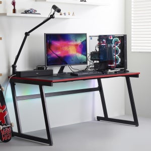 제닉스 ARENA-X ZERO DESK 1600 1인용 컴퓨터 게이밍책상 블랙