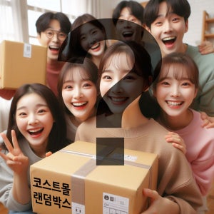 코스트몰 럭키 랜덤박스 아트 문구 세트 선물 뽀너스 박스