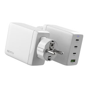 넥스트유 추오닉 100W 4포트 USB PD PPS GaN 멀티 초고속 접지충전기