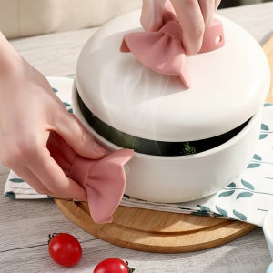 리본 실리콘 냄비손잡이 뚜껑손잡이 핸들커버 오븐 내열 논슬립 2p세트