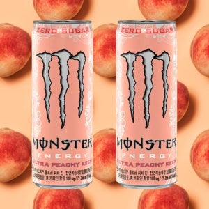 몬스터 에너지 피치 킨 355ml 48캔 고카페인 음료 에너지 드링크 음료수 캔음료