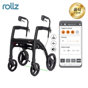 롤즈 모션 리듬 보행 패턴지원 주기알람 보폭훈련 균형보조 보행기 외부자극 신호 롤레이터