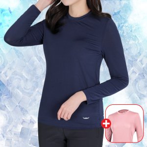 1+1 여성 여름 등산 냉감 티셔츠 쿨긴팔티 아웃도어 기능성 상의 (W5OPST08)