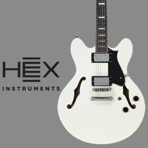 HEX 헥스 할로우바디 일렉기타 Q300 S/IV (Ivory)