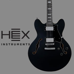 HEX 헥스 할로우바디 일렉기타 Q300 S/BK (Black)